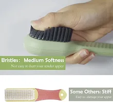 Shoe Brush with Liquid Box, Household Soft Fur Liquid Cleaning Shoe Brush, Long Handle Shoe Brush Press Type Automatic Liquid Shoe Brush-thumb4