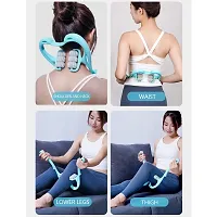 Neck Massager For Cervical Pain Manual, Deep Tissue Handheld Shoulder Massager Tool With 6 Balls Trigger Point Roller Massager For Legs Waist Neck-thumb2