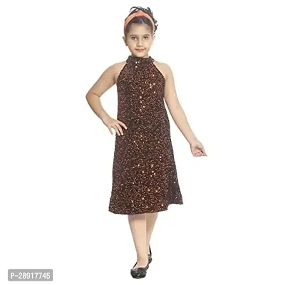 THE CROWN Kids Stylish Party Dress for Girls