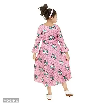 THE CROWN Soft Cotton Rayon Frock for Beautiful Girls-thumb3