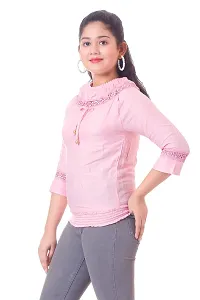 THE CROWN Girls Cotton Blend Stretchable Top-thumb2