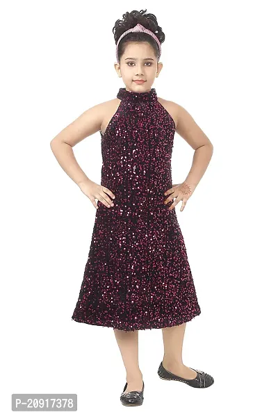 THE CROWN Kids Stylish Party Dress for Girls-thumb0