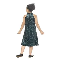 THE CROWN Sequin Party Dress for Girls Green-thumb4