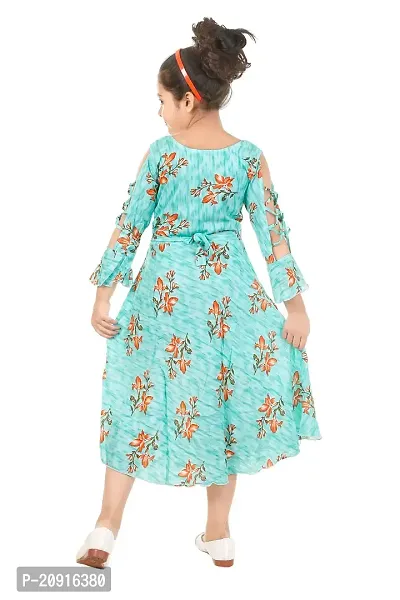 THE CROWN Soft Cotton Rayon Frock for Beautiful Girls-thumb3