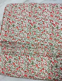COTTON PRINT(Unstitched Fabric for girl/Women,Width-44 inch,Length-2.5 meter,For making Kurti,Gown,Palazo,Dress Material,Tunic,Top bottom,Salwar Suit,maxi,nighty.FREE_SIZE (Cream red multicolor)-thumb4