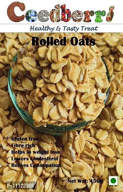 Gluten Free Rolled Oats, High In Fiber And Protein- 450 Grams-thumb3