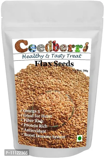 Flax Seeds, High In Omega 3- 200 Grams