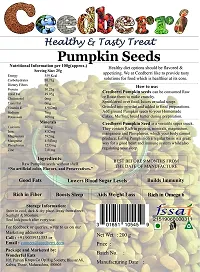 Premium Pumpkin Seeds For Eating, Protein And Fiber Rich Superfood- 200 Grams-thumb2