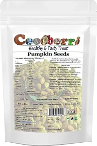 Premium Pumpkin Seeds For Eating, Protein And Fiber Rich Superfood- 500 Grams-thumb1