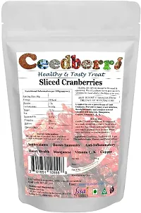 Premium Dried  Sliced Cranberries, Rich In Antioxidants, Ready To Eat- 200 Grams-thumb1