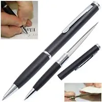 Chrisley Ball Point Black Pen With Paper Cutter Tip Size 0.5 mm | Comfortable Grip | Ideal for Students and Professionals | For School, Office  Business Use | (Pack of 1) Blue Or Black Whatever Ink-thumb3