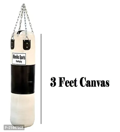 Monika Sports 3 Feet Long Heavy Canvas Punching Bag For Boxing Hanging Bag( Unfilled Punching Bag  36 inch )-thumb0