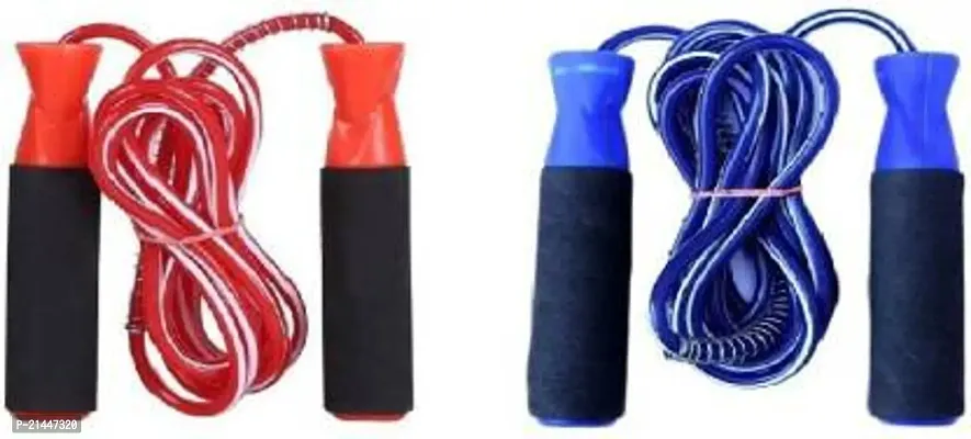 Monika Sports ( pack of 2 ) blue  red Ball Bearing Skipping Rope