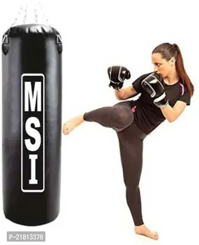 Monika Sports 3 Feet SRF Unfilled Punching Bag With Hanging Chain ( Men  Women Punching Bag )