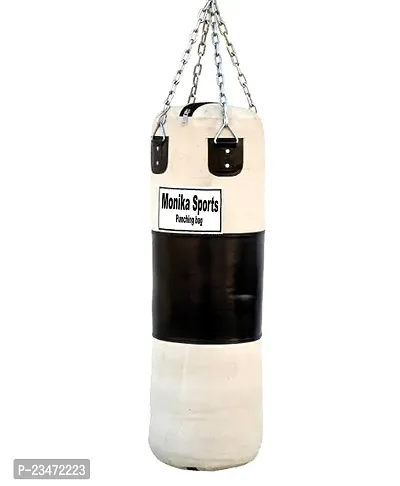 Monika Sports 3 Feet Unfilled Punching Bag With Hanging Chain-thumb0