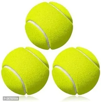 Monika Sports Tennis Cricket Ball Light Weight Tennis Ball  (Pack of 3)-thumb0