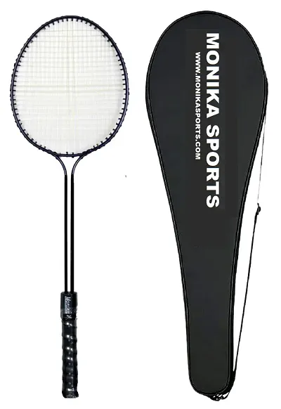 Monika  Sports 1pc Double Shaft Racket With Badminton Cover