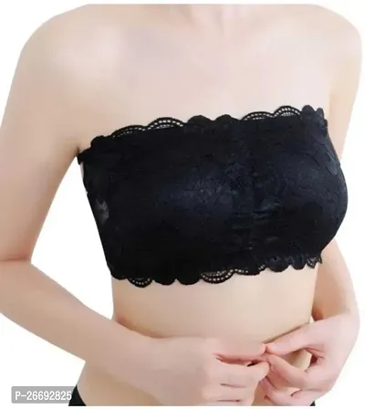 Stylish Black Net Lace Bras For Women-thumb0