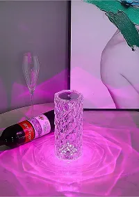 Diamond Crystal Table Lamp USB Rechargeable, 8 Mode Color Changing Acrylic 3D Night Light (16 Colors with Touch and Remote Control)-thumb3