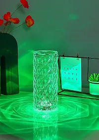 Diamond Crystal Table Lamp USB Rechargeable, 8 Mode Color Changing Acrylic 3D Night Light (16 Colors with Touch and Remote Control)-thumb2