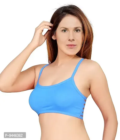 INDIROCKS Women's Nylon, Spandex & Cotton Padded Non-Wired T-Shirt Bra - Pack of 4-thumb5