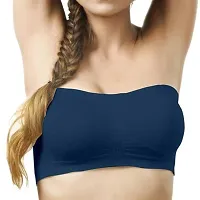 INDIROCKS Gdeals Women Combo 3 Tube Bra Seamless Tube Bra Wire Free Bra Strapless Non Padded Tube Bra- Free Size-thumb1