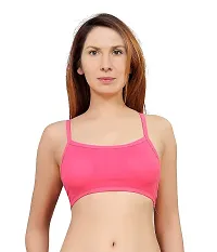 INDIROCKS Combo 3 Women's Nylon, Spandex & Cotton Padded Non-Wired T-Shirt Bra-thumb1