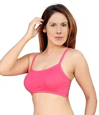 INDIROCKS Combo 3 Women's Nylon, Spandex & Cotton Padded Non-Wired T-Shirt Bra-thumb2