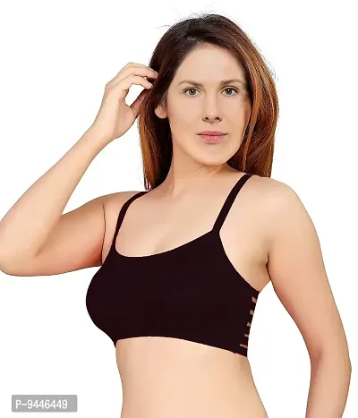 INDIROCKS Combo 4 Women's Nylon, Spandex & Cotton Padded Non-Wired T-Shirt Bra-thumb4