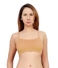 Women's Nylon, Spandex  Cotton Padded Non-Wired T-Shirt Bra - Pack Of 2-thumb1