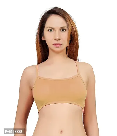 Women's Nylon, Spandex  Cotton Padded Non-Wired T-Shirt Bra - Pack Of 2-thumb2