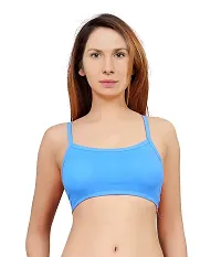 Women's Nylon, Spandex  Cotton Padded Non-Wired T-Shirt Bra - Pack Of 2-thumb2