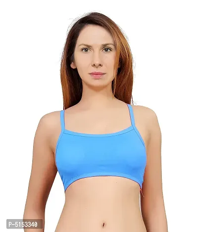 Women's Nylon, Spandex  Cotton Padded Non-Wired T-Shirt Bra - Pack Of 2-thumb3