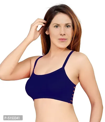 Women's Nylon, Spandex  Cotton Padded Non-Wired T-Shirt Bra - Pack Of 2-thumb3