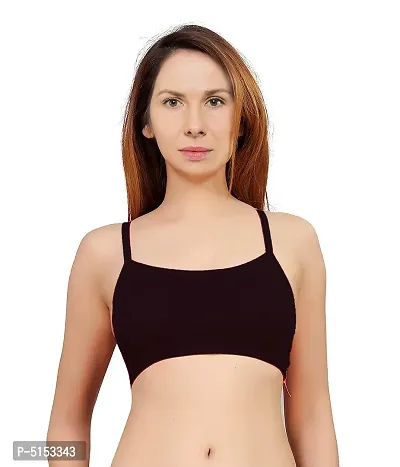 Women's Nylon, Spandex  Cotton Padded Non-Wired T-Shirt Bra - Pack Of 2-thumb4