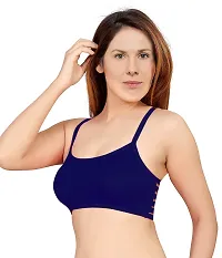 Women's Nylon, Spandex  Cotton Padded Non-Wired T-Shirt Bra - Pack Of 2-thumb2