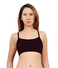 Women's Nylon, Spandex  Cotton Padded Non-Wired T-Shirt Bra - Pack Of 2-thumb3