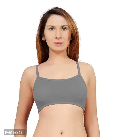 Women's Nylon, Spandex  Cotton Padded Non-Wired T-Shirt Bra - Pack Of 2-thumb4