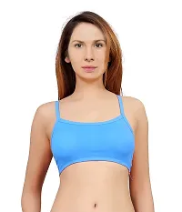 Women's Nylon, Spandex  Cotton Padded Non-Wired T-Shirt Bra - Pack Of 2-thumb3