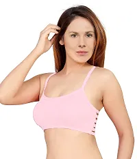 Women's Nylon, Spandex  Cotton Padded Non-Wired T-Shirt Bra - Pack Of 2-thumb4