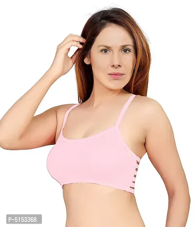 Women's Nylon, Spandex  Cotton Padded Non-Wired T-Shirt Bra - Pack Of 2-thumb5