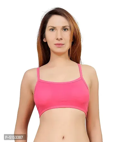 Women's Nylon, Spandex  Cotton Padded Non-Wired T-Shirt Bra - Pack Of 3-thumb5