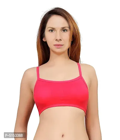 Women's Nylon, Spandex  Cotton Padded Non-Wired T-Shirt Bra - Pack Of 3-thumb2