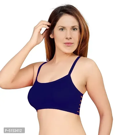 Women's Nylon, Spandex  Cotton Padded Non-Wired T-Shirt Bra - Pack Of 4-thumb5