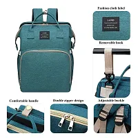 IndiRocks Diaper Bag Backpack Foldable Mummy Bag bagpack Waterproof, Washable for Girls and Boys (Green)-thumb3