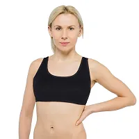 INDIROCKS Women Yoga Bra Running Bra Sports Bra Stretchable Non-Padded and Non-Wired Bra for Women/Girls, Freesize-thumb3