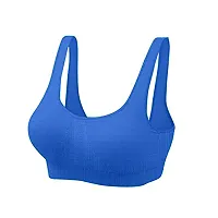 INDIROCKS Women Yoga Bra Running Bra Sports Bra Stretchable Non-Padded and Non-Wired Bra for Women/Girls, Freesize-thumb4