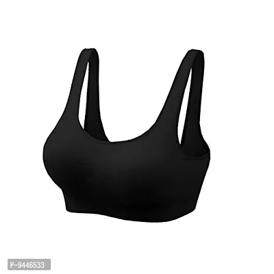 INDIROCKS Women Yoga Bra Running Bra Sports Bra Stretchable Non-Padded and Non-Wired Bra for Women/Girls, Freesize-thumb3