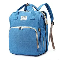 IndiRocks Diaper Bag Backpack Foldable Mummy Bag bagpack Waterproof, Washable for Girls and Boys-Dark Blue-thumb2