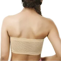 INDIROCKS Gdeals Women Combo 3 Tube Bra Seamless Tube Bra Wire Free Bra Strapless Non Padded Tube Bra- Free Size-thumb4